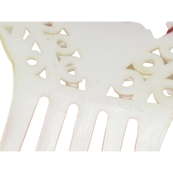 Early Hair Comb Large Red Early Plastic Celluloid Hong Kong (A2683) main image 4